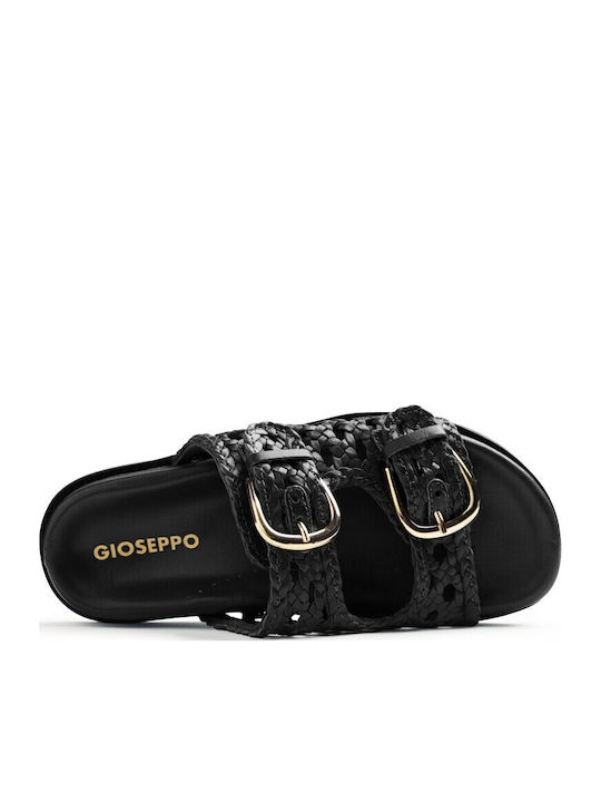 Gioseppo Δερμάτινα Σανδάλια Μαύρα