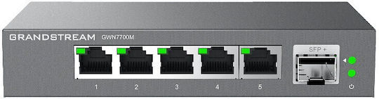 Grandstream GWN7700P Unverwaltet L2 PoE+ Switch mit 5 Ports Gigabit (1Gbps) Ethernet
