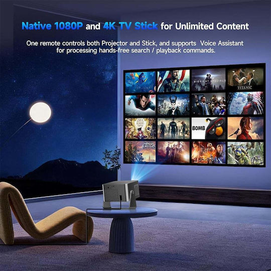 Magcubic HY350GT Mini Projector LCD Full HD Λάμπας LED με Wi-Fi και Ενσωματωμένα Ηχεία