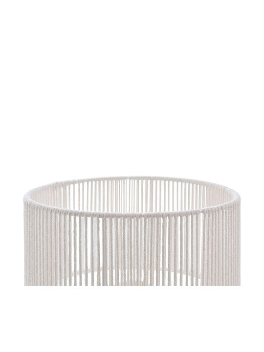 Miria Metal Table Lamp for E27 Fitting with White Shade and Base