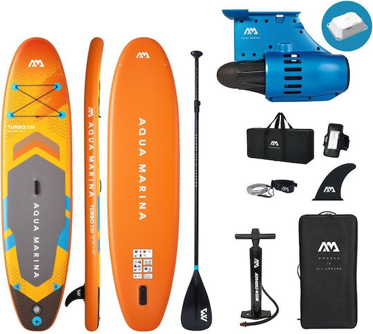 Aqua Marina AMgo Turbo 330 Inflatable SUP Board / Kayak with Length 3.3m Orange