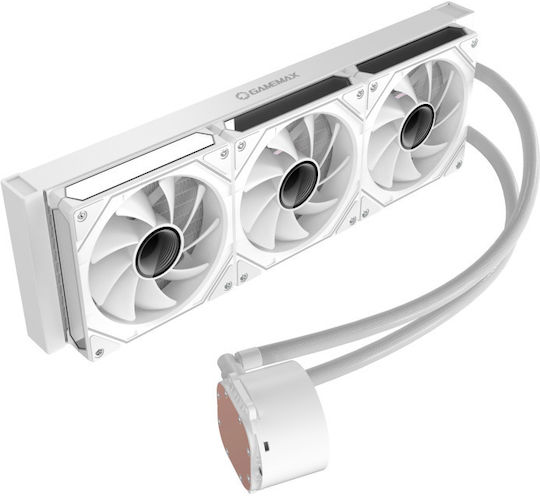 GameMax IceBurg 360 Digital Υδρόψυξη AIO CPU με 3 Ανεμιστήρες 120mm και ARGB Φωτισμό Λευκή