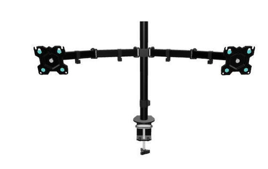 Onkron Βάση Γραφείου για 2 Οθόνες έως 32" (D221E-B)