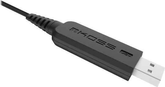 Koss CS200 On Ear Multimedia Headphone with Microphone USB-A