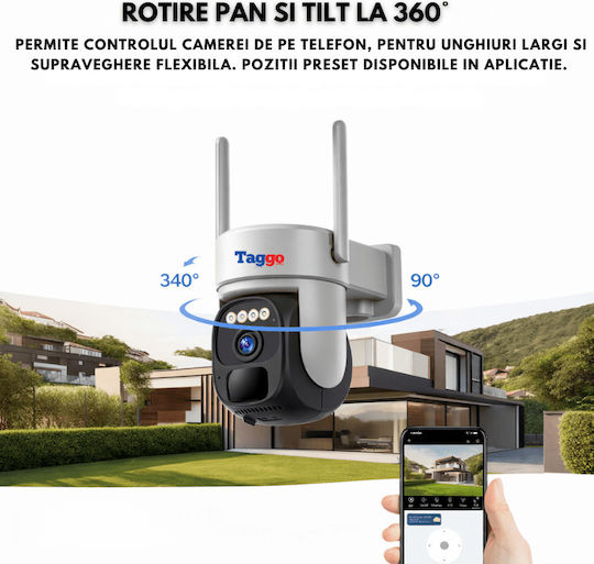Vstarcam Cameră de Supraveghere IP 4G Full HD+ 4MP Rezistentă la Apă cu Baterie și Difuzor