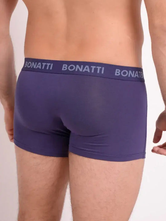 Herren Boxershorts Blau mit Mustern