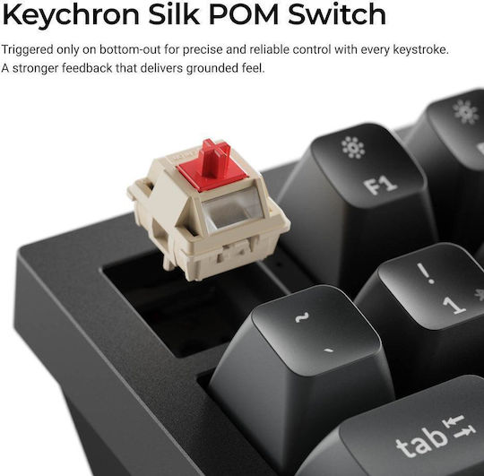 Keychron Q1 Ultra Q1U-M4 Wireless Gaming Keyboard 75% with Keychron Silk POM Banana Switches and RGB Lighting (English US)