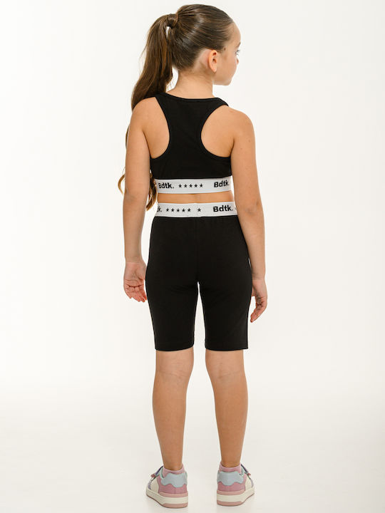 Kids Legging Sports Short Black