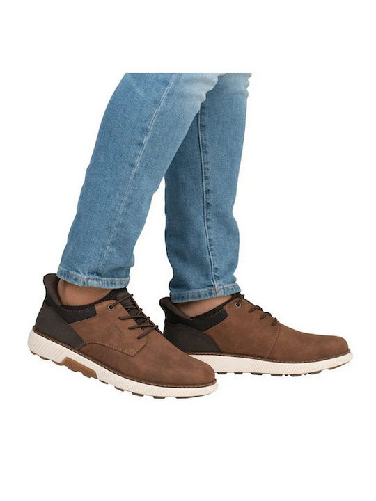 Pantofi Casual Pentru Bărbați Anatomici Din Piele Tabac Maro