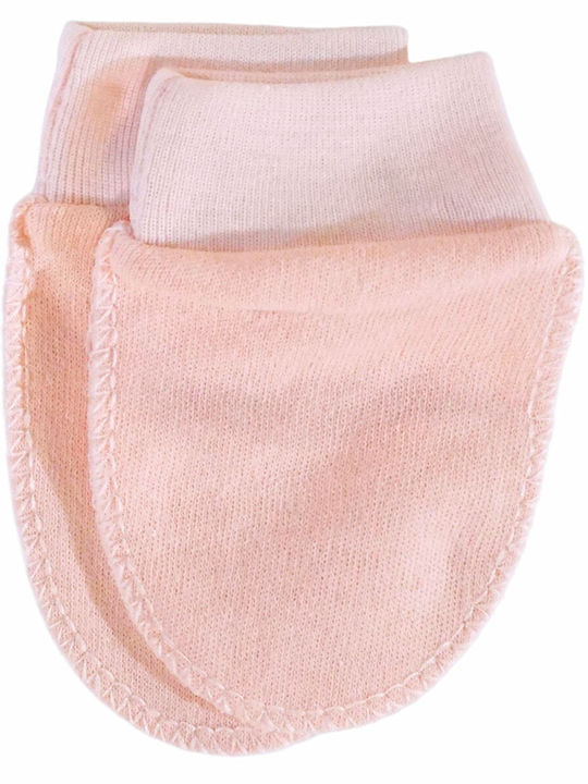 Set Kids Gloves Mittens Knitted for Newborn Pink Baby Wear Gloves