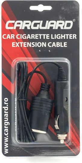 Car Zigarettenanzünder Verlängerungskabel 12-24v 1m 10a Sicherung Carguard Usc005