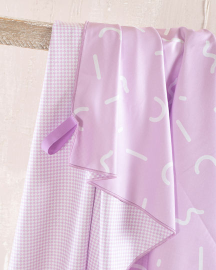 Rythmos Purple Beach Towel 160x90cm
