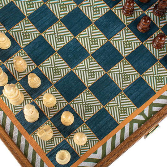 Manopoulos Combo Piese de Lemn pentru Backgammon 10.16cm