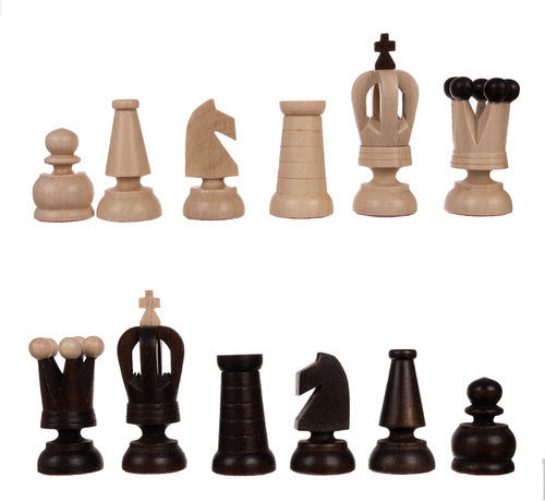 Schach Spielfiguren Braun / Schwarz 2cm
