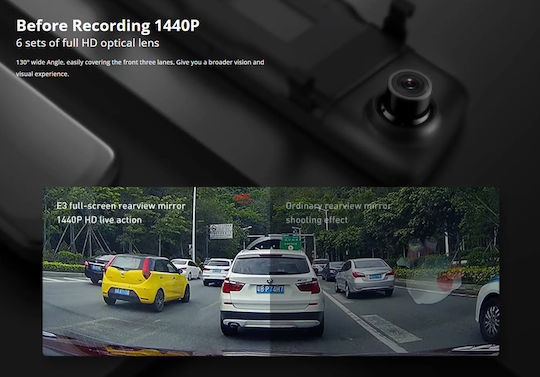 DDPAI Mola N3 1440P Mirror Car DVR with Clip