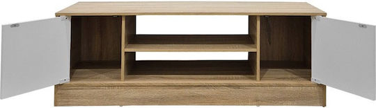 Έπιπλο Τηλεόρασης Sasa Λευκό Μ120xΠ35xΥ41.5cm
