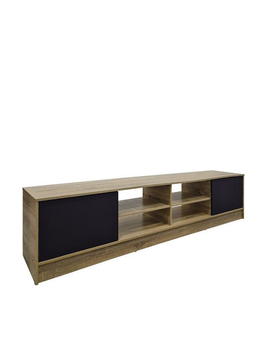 Έπιπλο Τηλεόρασης Tivia Sonoma-ανθρακί Μ180xΠ35xΥ41.5cm