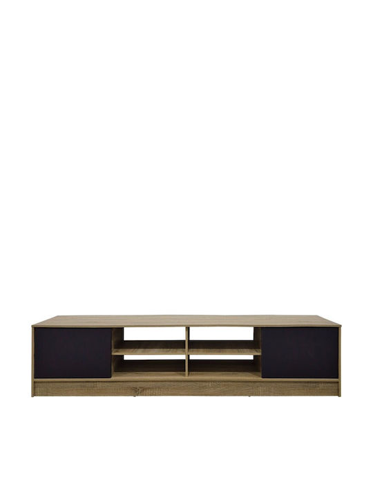 Έπιπλο Τηλεόρασης Tivia Sonoma-ανθρακί Μ180xΠ35xΥ41.5cm
