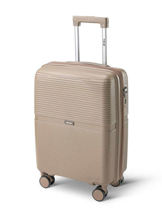 RCM Reise Koffer Kabine Beige mit 4 Räder Höhe 55cm