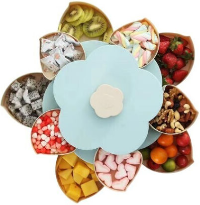 Alista Home Plastic Dessert Tower Stand Blue W26xL26xH11.5cm