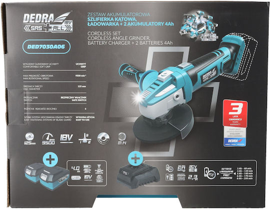Dedra Акумулаторен Трошач Brushless