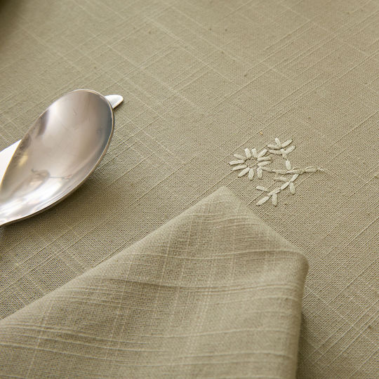 Τραπεζομάντηλο Βαμβακερό A-s Joy Khaki 150x250εκ.