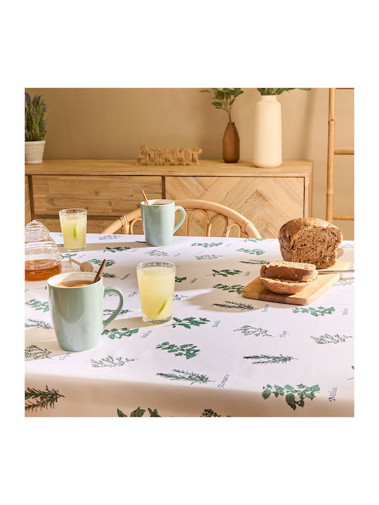 Stain Resistant Tablecloth A-s Garrigue L.green 140x240cm