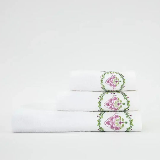 Borea Bath Towels Set 3 pcs Lotus Cream