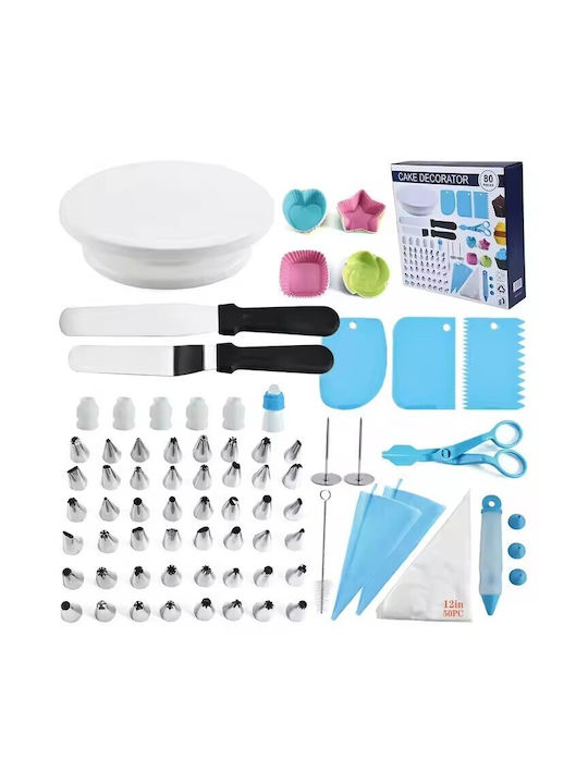 Alista Home Set Konditoreiwerkzeuge aus Kunststoff 28cm 80 Stück