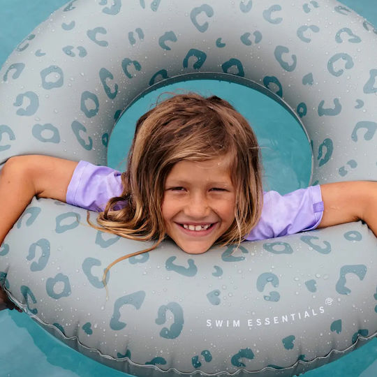 Swim Essentials Kids' Swim Ring Green Leopard Diameter 90 Cm