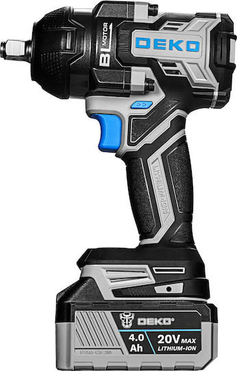 Deko 2058934 Brushless Battery Impact Wrench 20V with 1/2" Bit Size