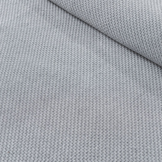 Guy Laroche Slalom Pique Blanket Set Double 245x260cm Anthracite
