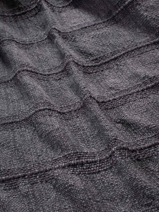 Hauz Hauz Halbdoppelte Decke mit Fransen 180x230cm Grau