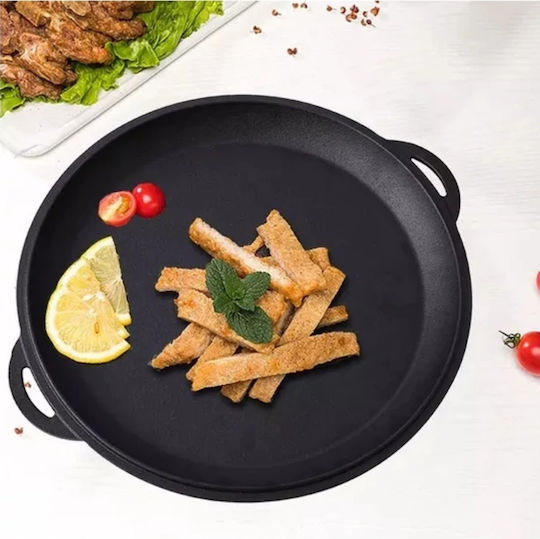 Perfect Home Wok din Fontă cu Capac cu Acoperire din Piatră 37cm