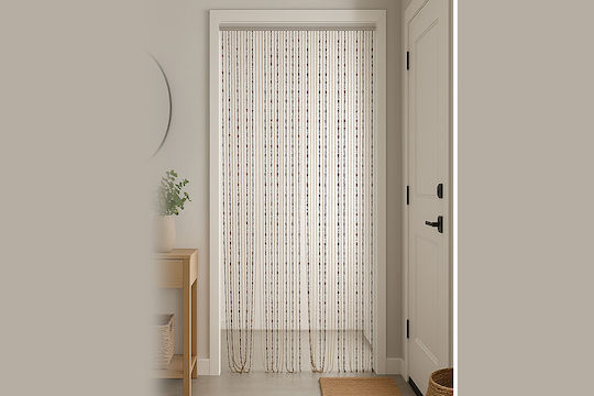 General Trade Türvorhang aus Kunststoff Braune 120x230cm 653908