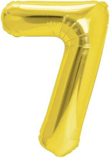 Număr 7 Folie Jumbo Auriu 80 cm