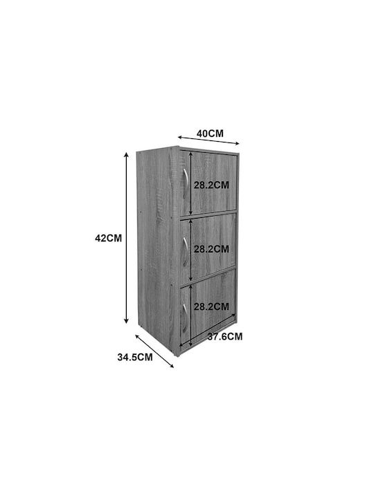 Soline Kitchen Tall Cupboard White 40x34.5x90.5cm