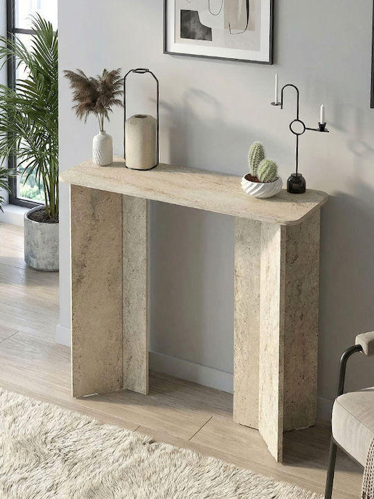 Consolă Din Lemn Travertine L90x l29,6x Î91,8cm