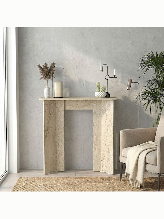 Consolă Din Lemn Travertine L90x l29,6x Î91,8cm