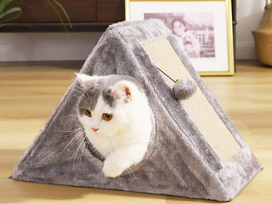 Cozy Cat House Scratching Area Ball 44x42x26 Cm Gray