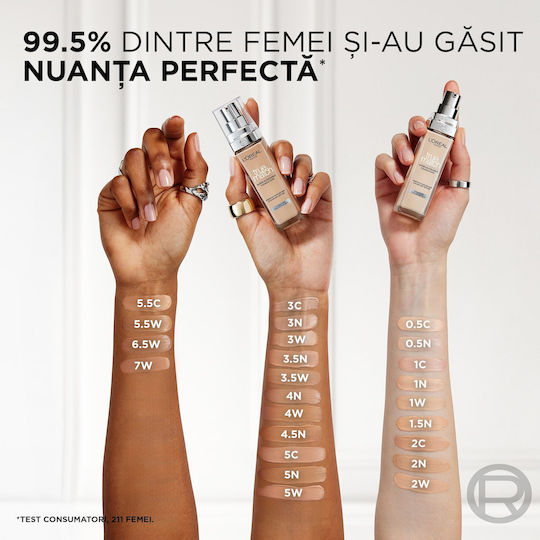 L'Oreal Paris True Match Liquid Foundation SPF17 0.5 Porcelain Rose 30ml
