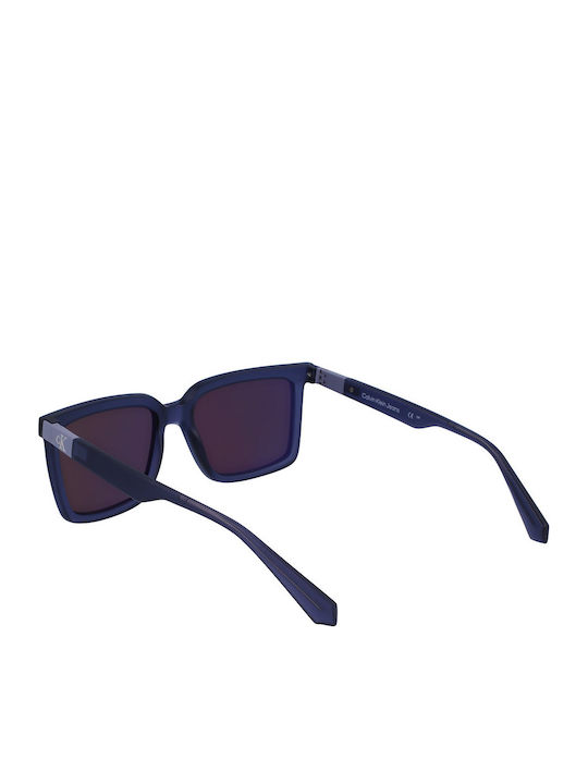 Calvin Klein Feminini Ochelari de soare cu Albastru marin Cadru și Albastru Lentilă CKJ23659S 050