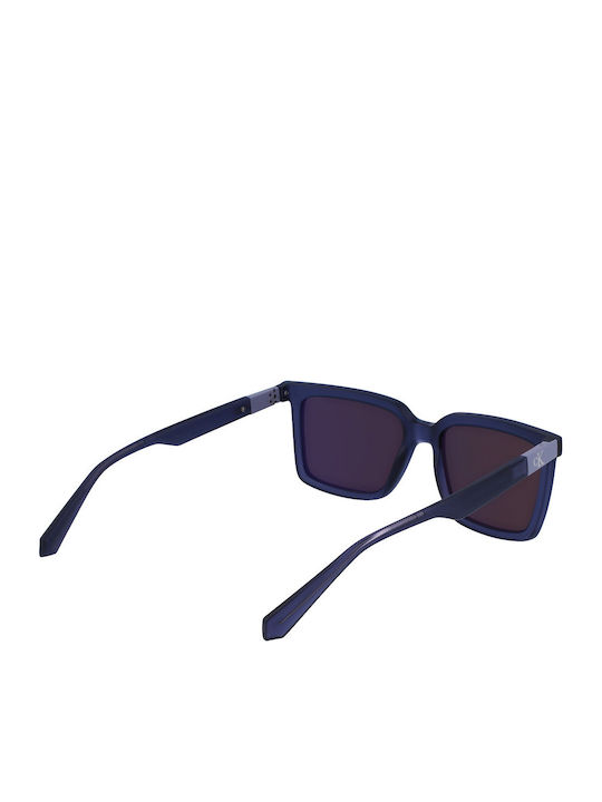 Calvin Klein Feminini Ochelari de soare cu Albastru marin Cadru și Albastru Lentilă CKJ23659S 050