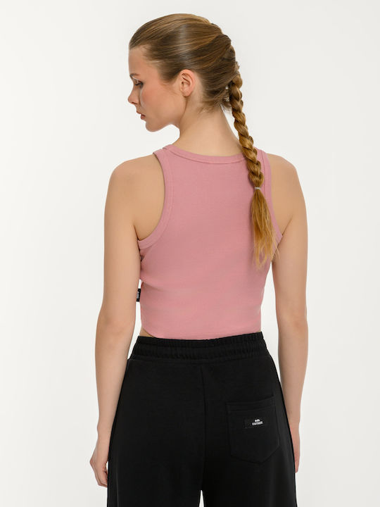 Women's Sports Crop Top Sleeveless Pink