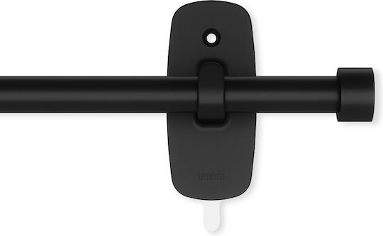 Umbra Bară Pentru Perdele Metalică Pliabilă Cappa Simplă 71-121cm Neagră