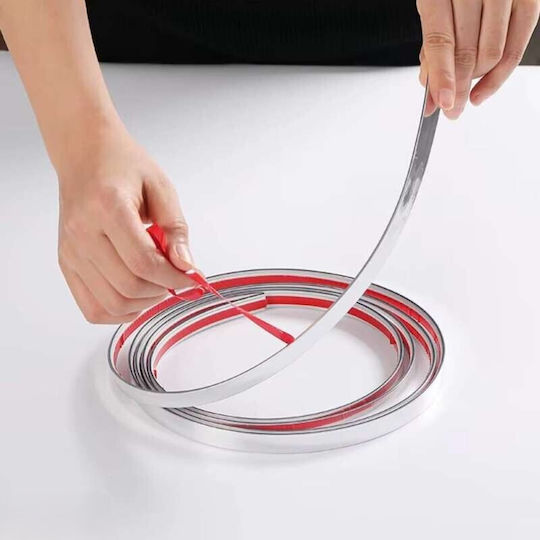 Self-adhesive Decorative Tape Interior Zola Length 10 M Width 2 Cm Flexible Pvc Silver