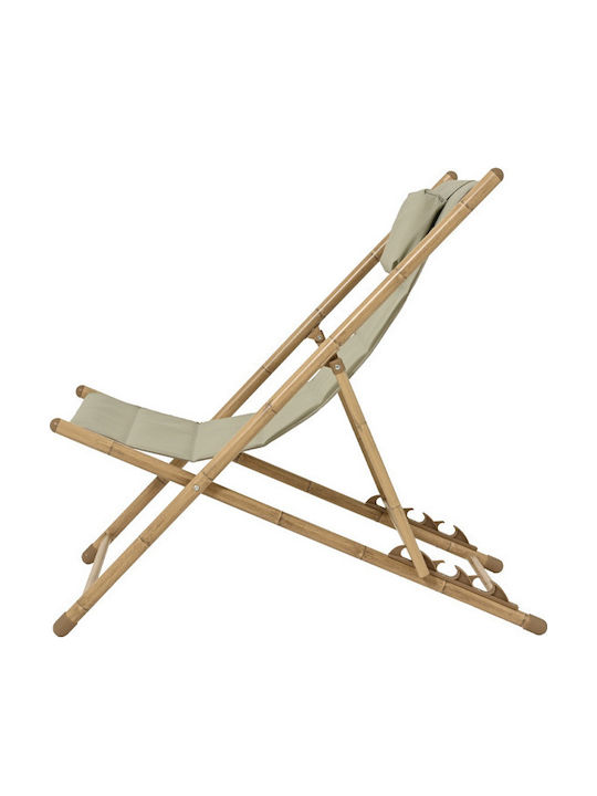 Bambus-Garten- und Pool-Liegestuhl Grün 60x111x98cm