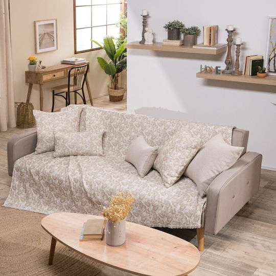 Teoran Ferrara Four-Seater Sofa Throw Chenille 180x350cm