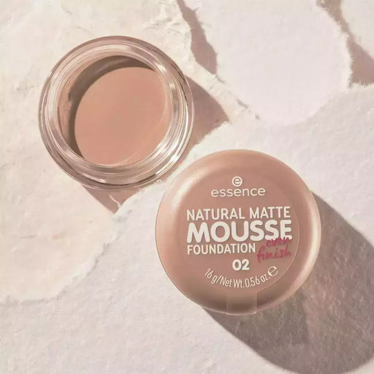 Essence Natural Matte Mousse Foundation 02 Nude 16gr
