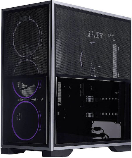 1STPLAYER IF8 Gaming Midi Tower Computer Case with Side Window and ARGB Lighting Black